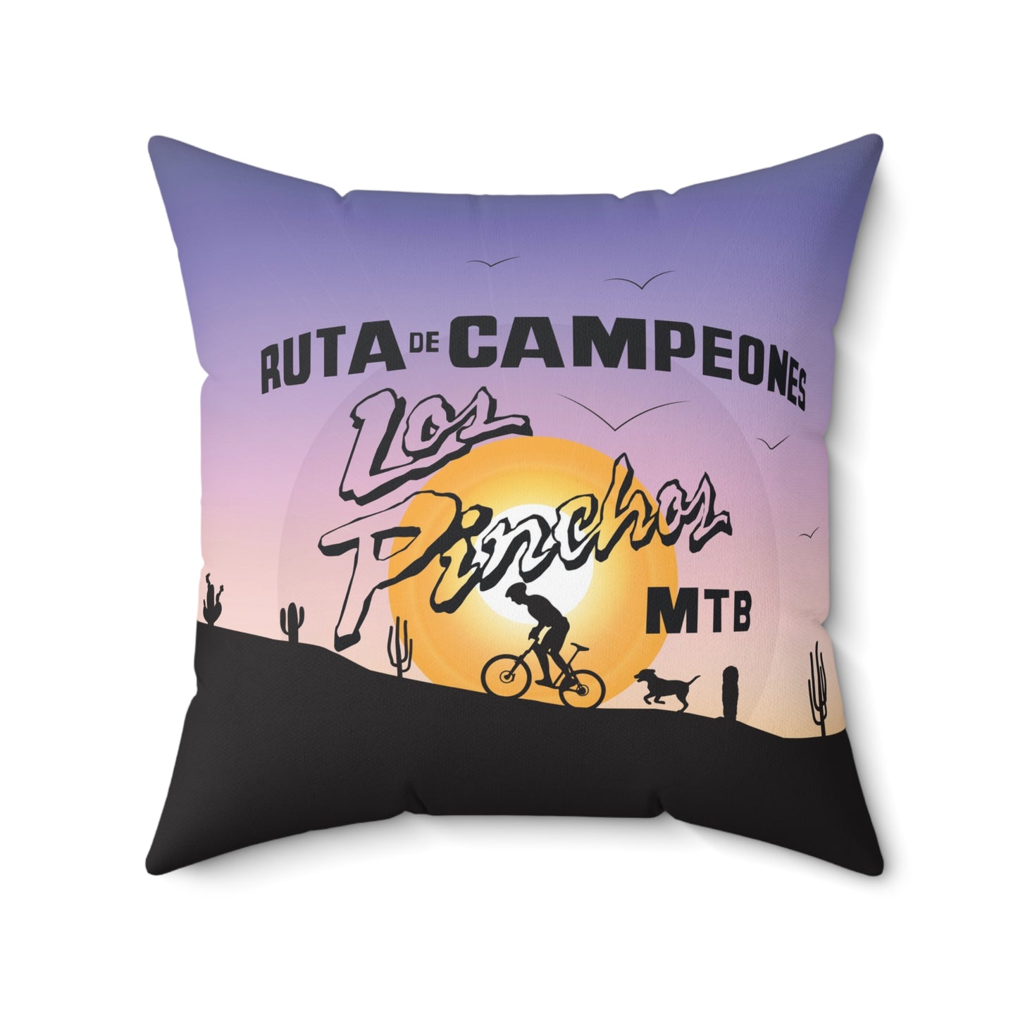 Los Pinchos MTB - OG - Spun Polyester Square Pillow