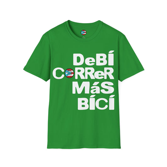 DeBI CoRReR MaS BICI - White - MTB PR TRAILS - Unisex Softstyle T-Shirt