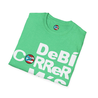 DeBI CoRReR MaS BICI - White - MTB PR TRAILS - Unisex Softstyle T-Shirt