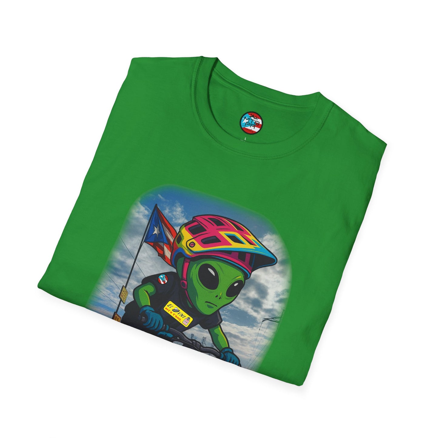 "Ride The Everest" - El Ovni MTB - MTB PR TRAILS - Unisex Softstyle T-Shirt