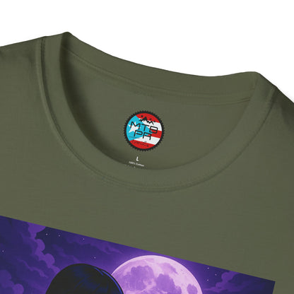 Merlina en MTB - MTB PR TRAILS - Unisex Softstyle T-Shirt