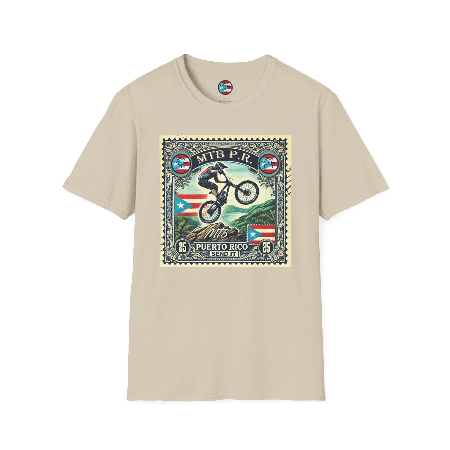 Sello MTB PR - MTB Trails - Unisex Softstyle T-Shirt