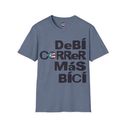 DeBI CoRReR MaS BICI - Black - MTB PR TRAILS - Unisex Softstyle T-Shirt