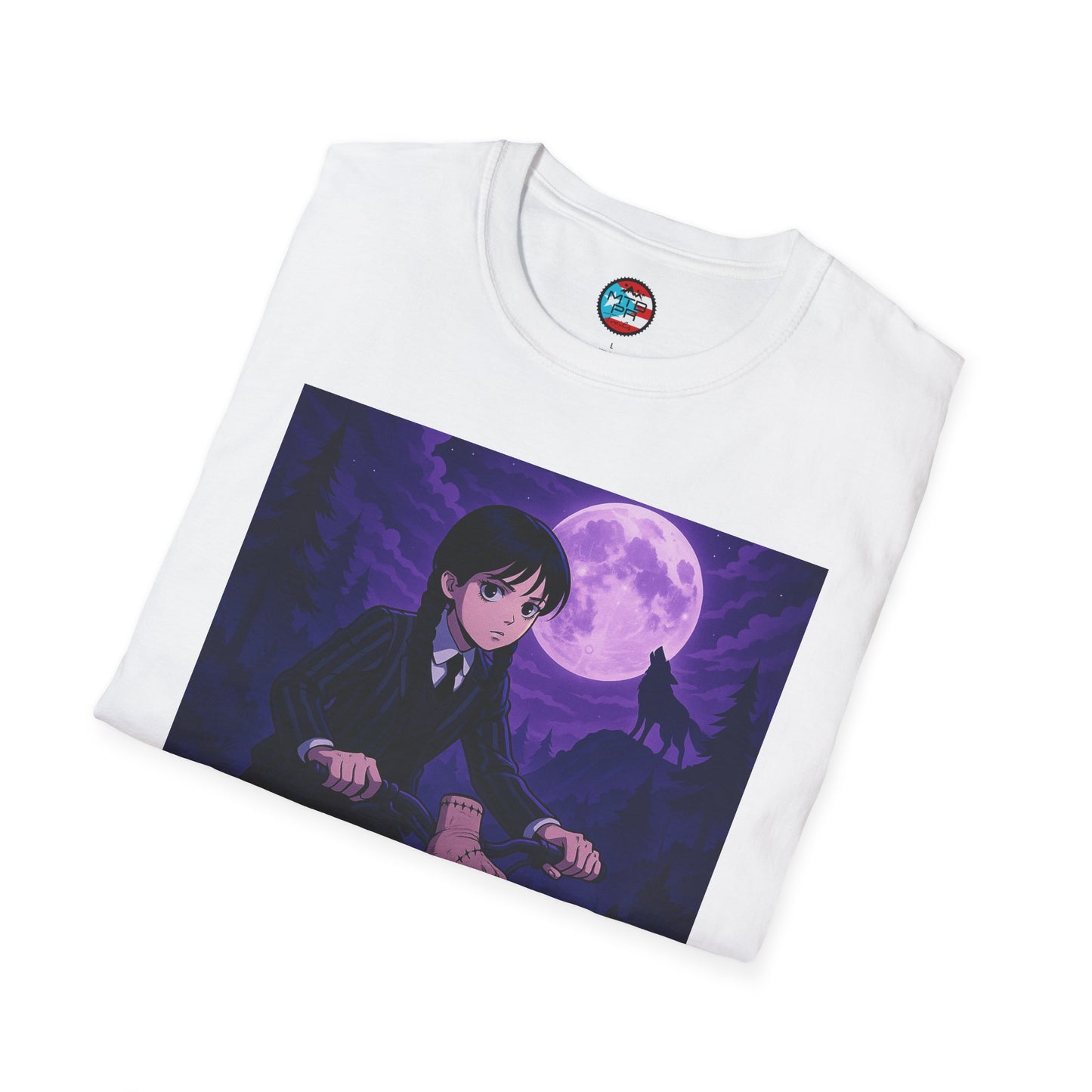 Merlina en MTB - MTB PR TRAILS - Unisex Softstyle T-Shirt