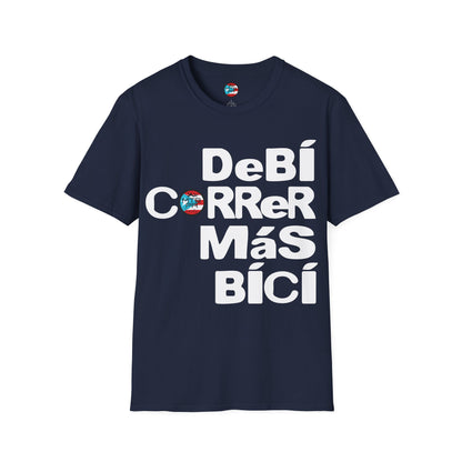 DeBI CoRReR MaS BICI - White - MTB PR TRAILS - Unisex Softstyle T-Shirt