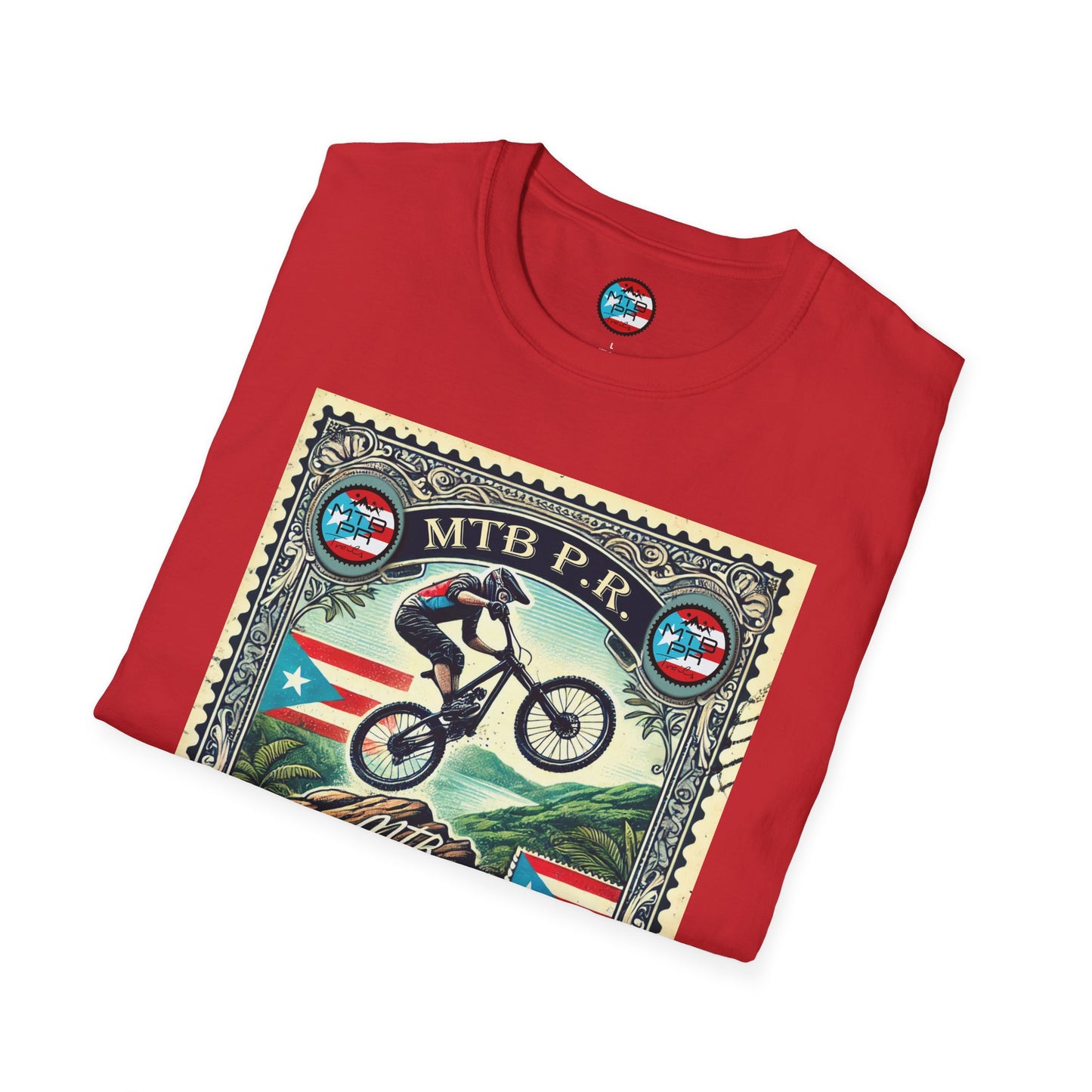 Sello MTB PR - MTB Trails - Unisex Softstyle T-Shirt