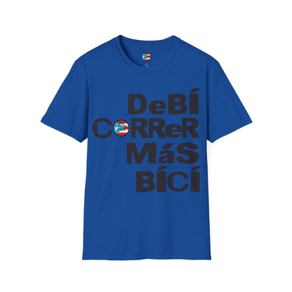 DeBI CoRReR MaS BICI - Black - MTB PR TRAILS - Unisex Softstyle T-Shirt