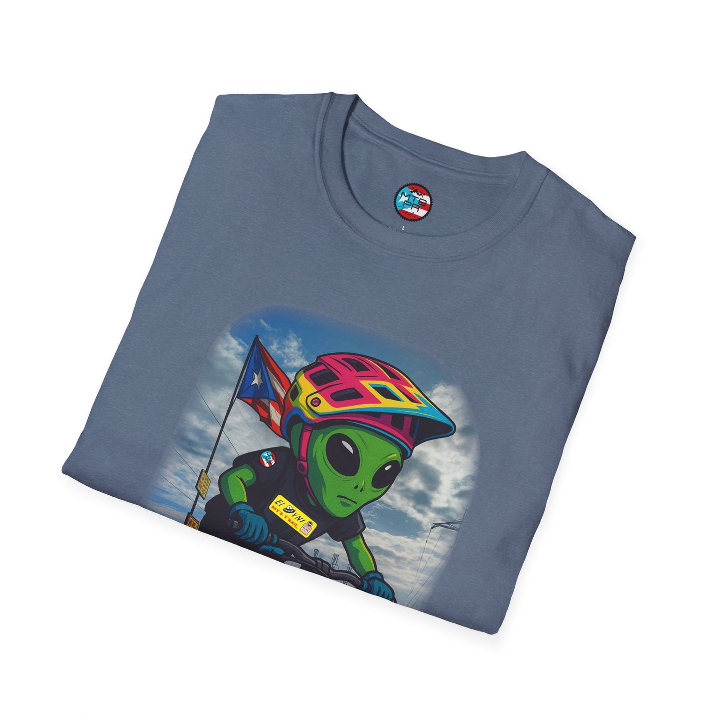 "Ride The Everest" - El Ovni MTB - MTB PR TRAILS - Unisex Softstyle T-Shirt