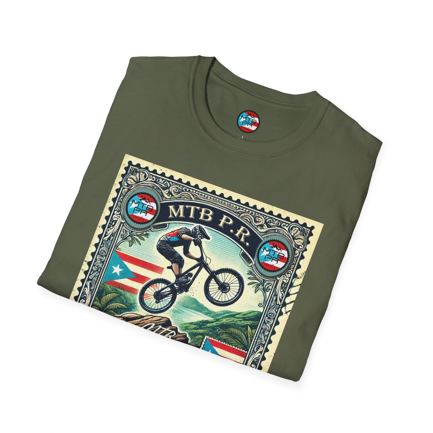 Sello MTB PR - MTB Trails - Unisex Softstyle T-Shirt