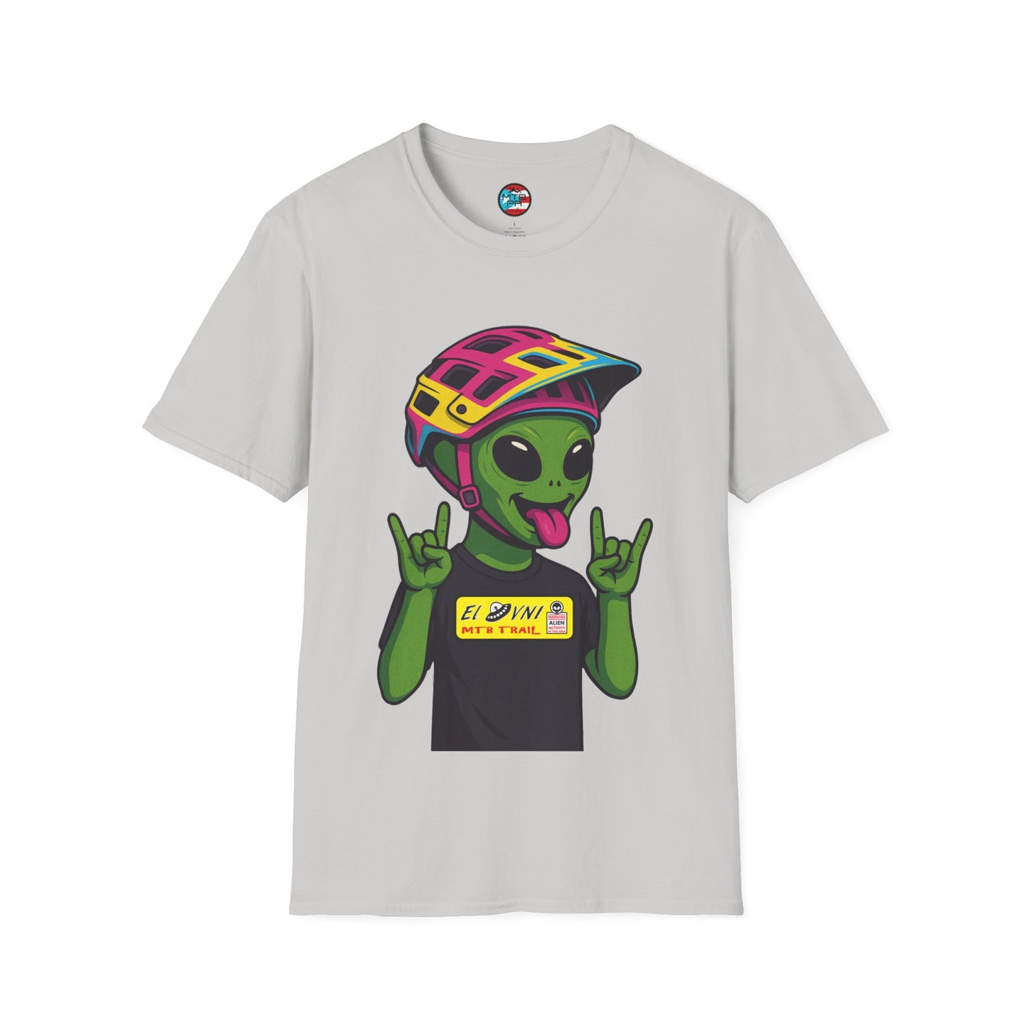 El Ovni Rockero - El Ovni MTB - MTB PR TRAILS - Unisex Softstyle T-Shirt