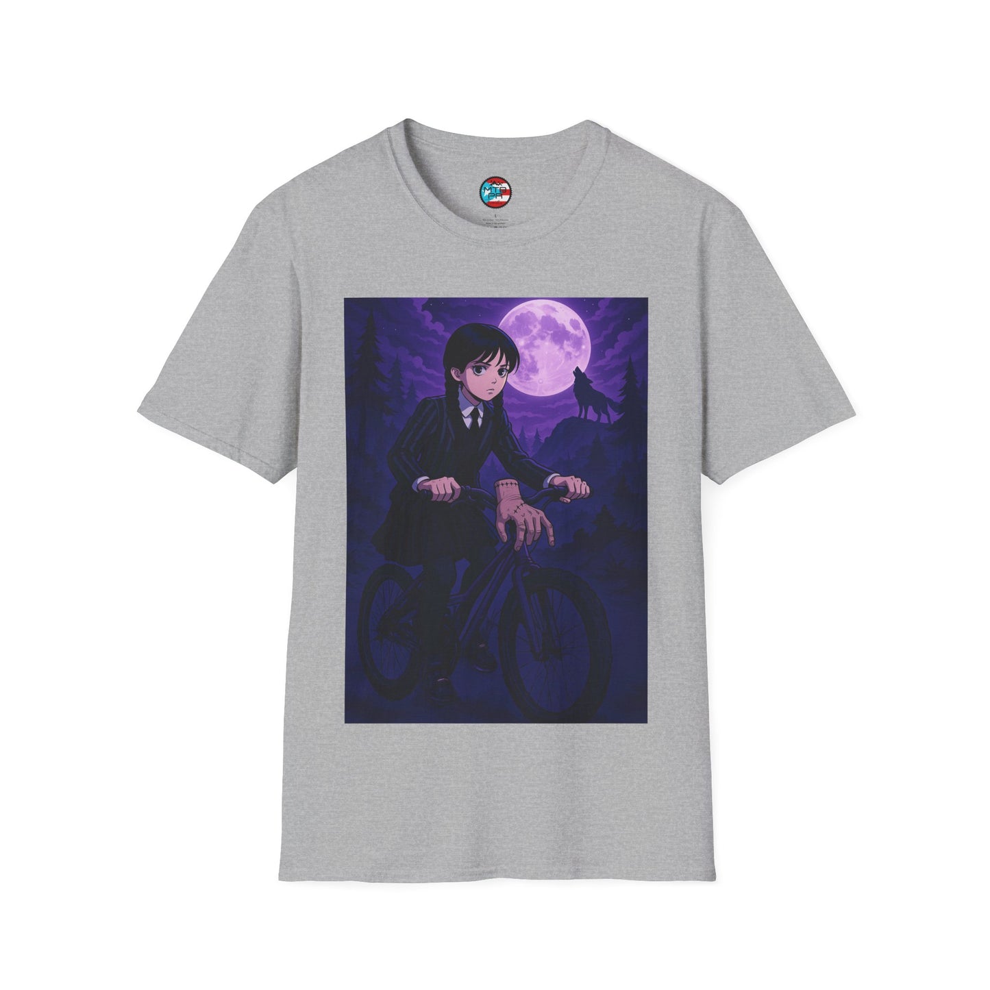 Merlina en MTB - MTB PR TRAILS - Unisex Softstyle T-Shirt