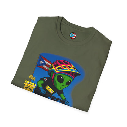 "Ride The Everest 2 " - El Ovni MTB - MTB PR TRAILS - Unisex Softstyle T-Shirt