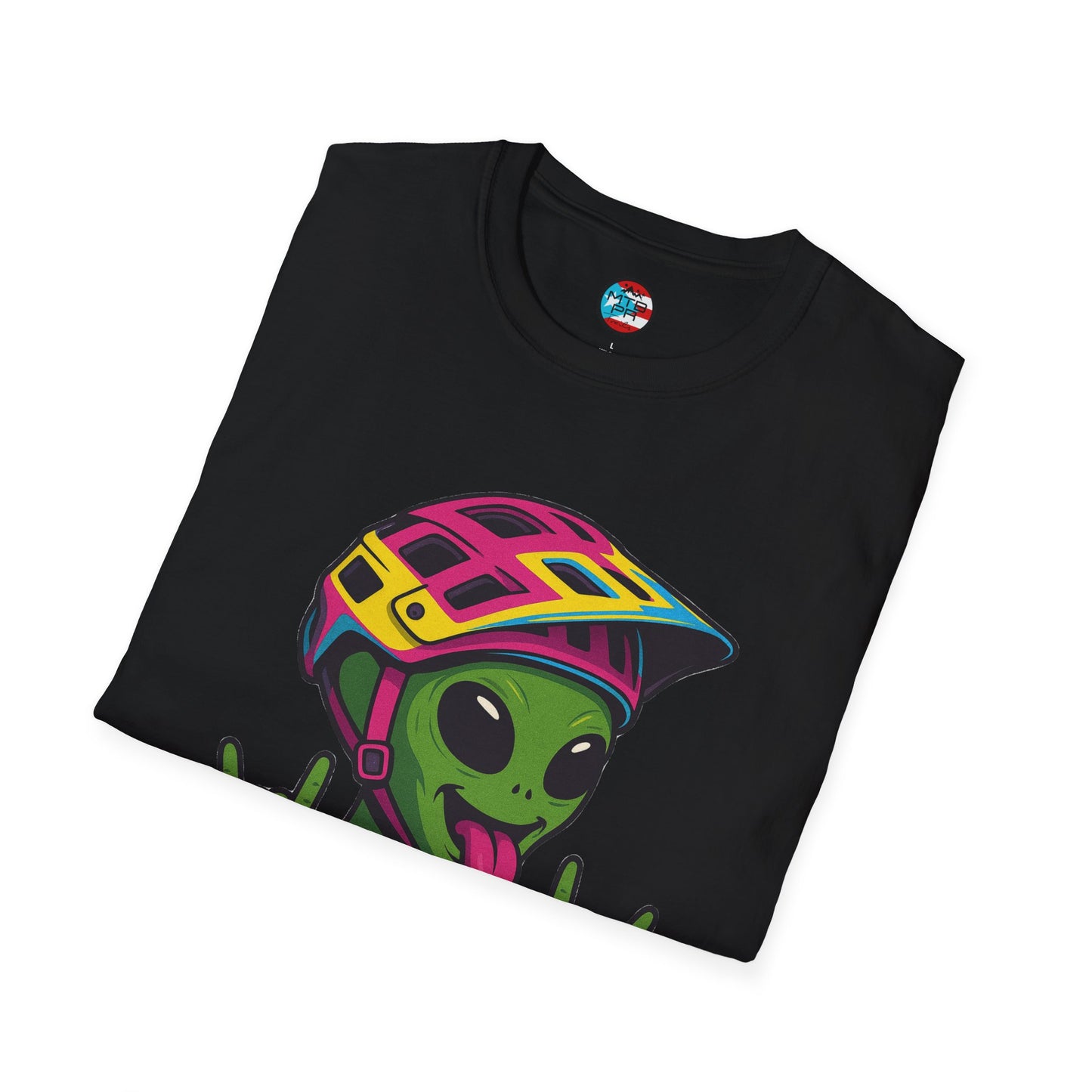 El Ovni Rockero - El Ovni MTB - MTB PR TRAILS - Unisex Softstyle T-Shirt