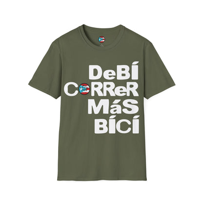 DeBI CoRReR MaS BICI - White - MTB PR TRAILS - Unisex Softstyle T-Shirt