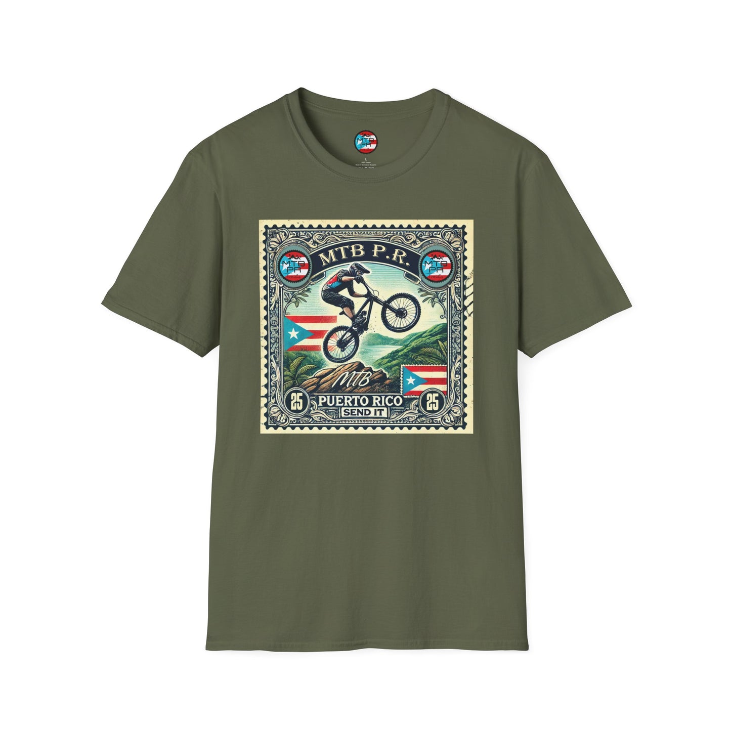 Sello MTB PR - MTB Trails - Unisex Softstyle T-Shirt