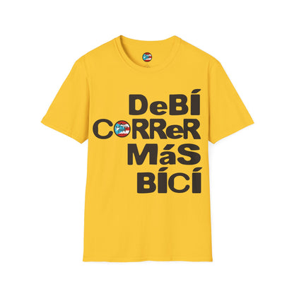 DeBI CoRReR MaS BICI - Black - MTB PR TRAILS - Unisex Softstyle T-Shirt