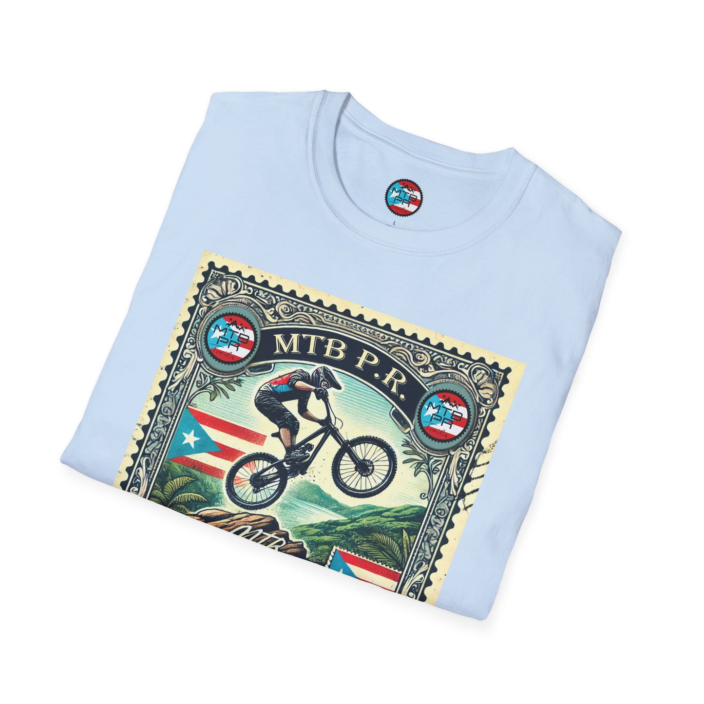 Sello MTB PR - MTB Trails - Unisex Softstyle T-Shirt
