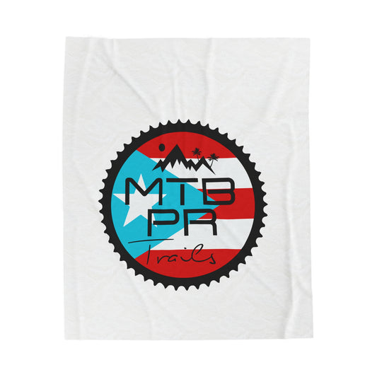 Velveteen Plush Blanket - MTB PR Trals - Bandera