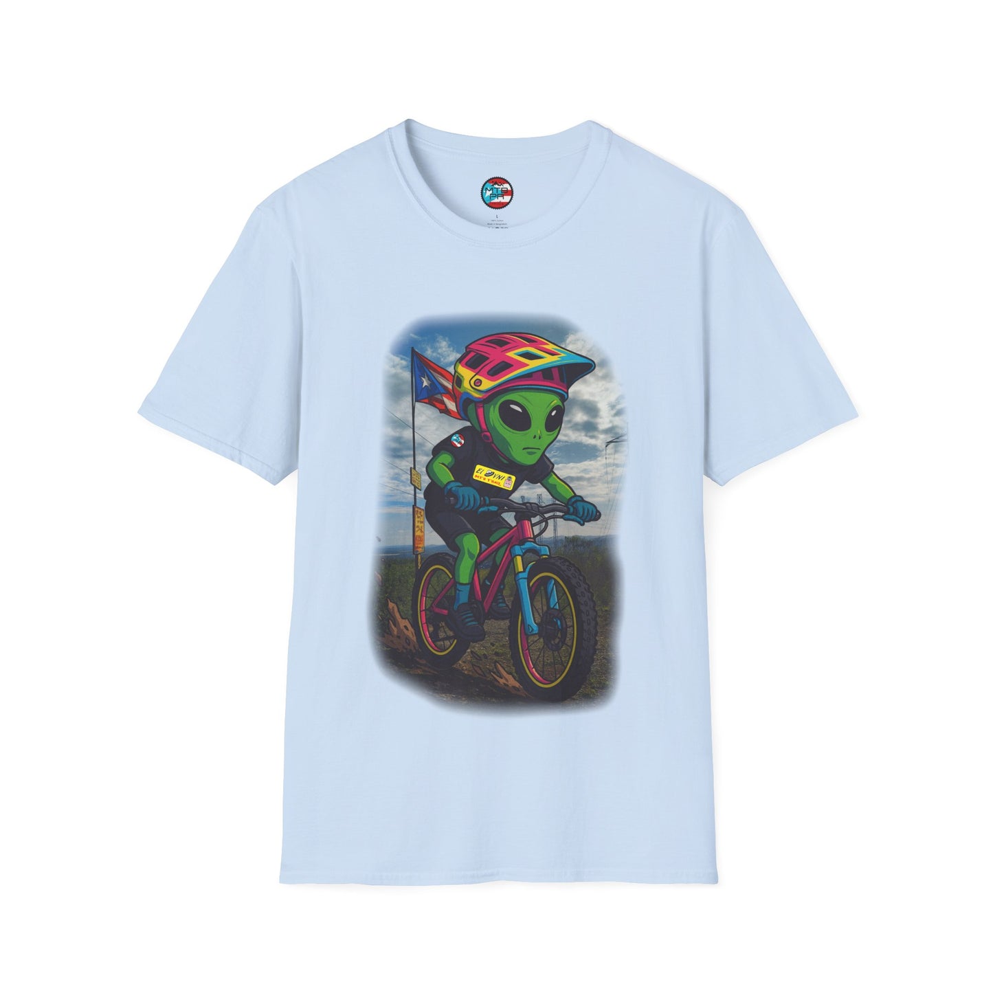 "Ride The Everest" - El Ovni MTB - MTB PR TRAILS - Unisex Softstyle T-Shirt