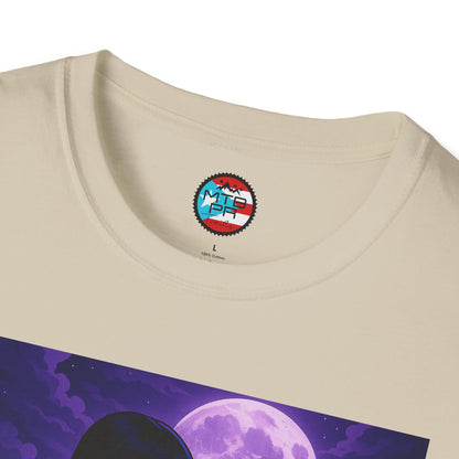 Merlina en MTB - MTB PR TRAILS - Unisex Softstyle T-Shirt