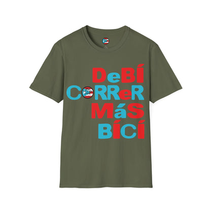 DeBI CoRReR MaS BICI - Bandera - MTB PR TRAILS - Unisex Softstyle T-Shirt