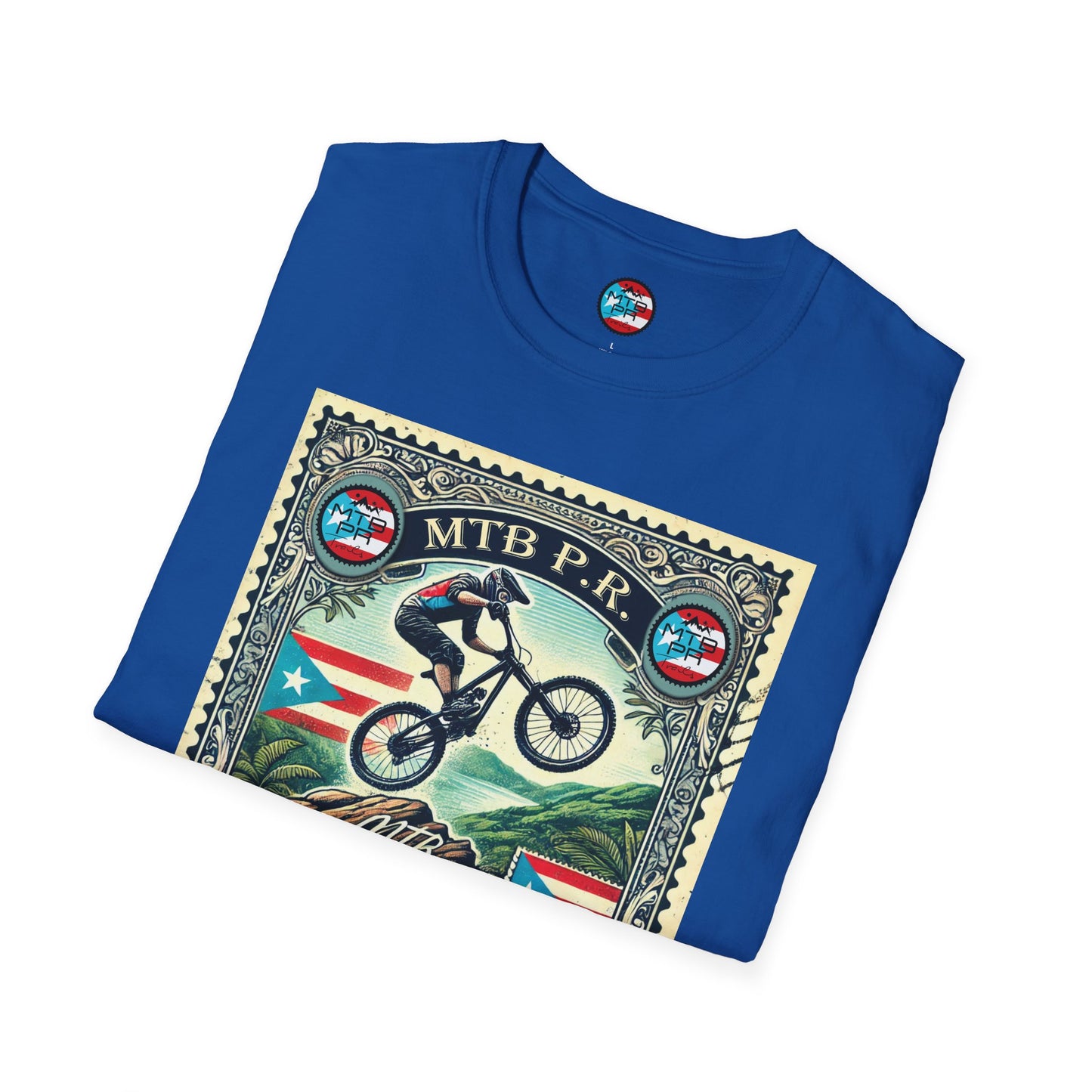 Sello MTB PR - MTB Trails - Unisex Softstyle T-Shirt