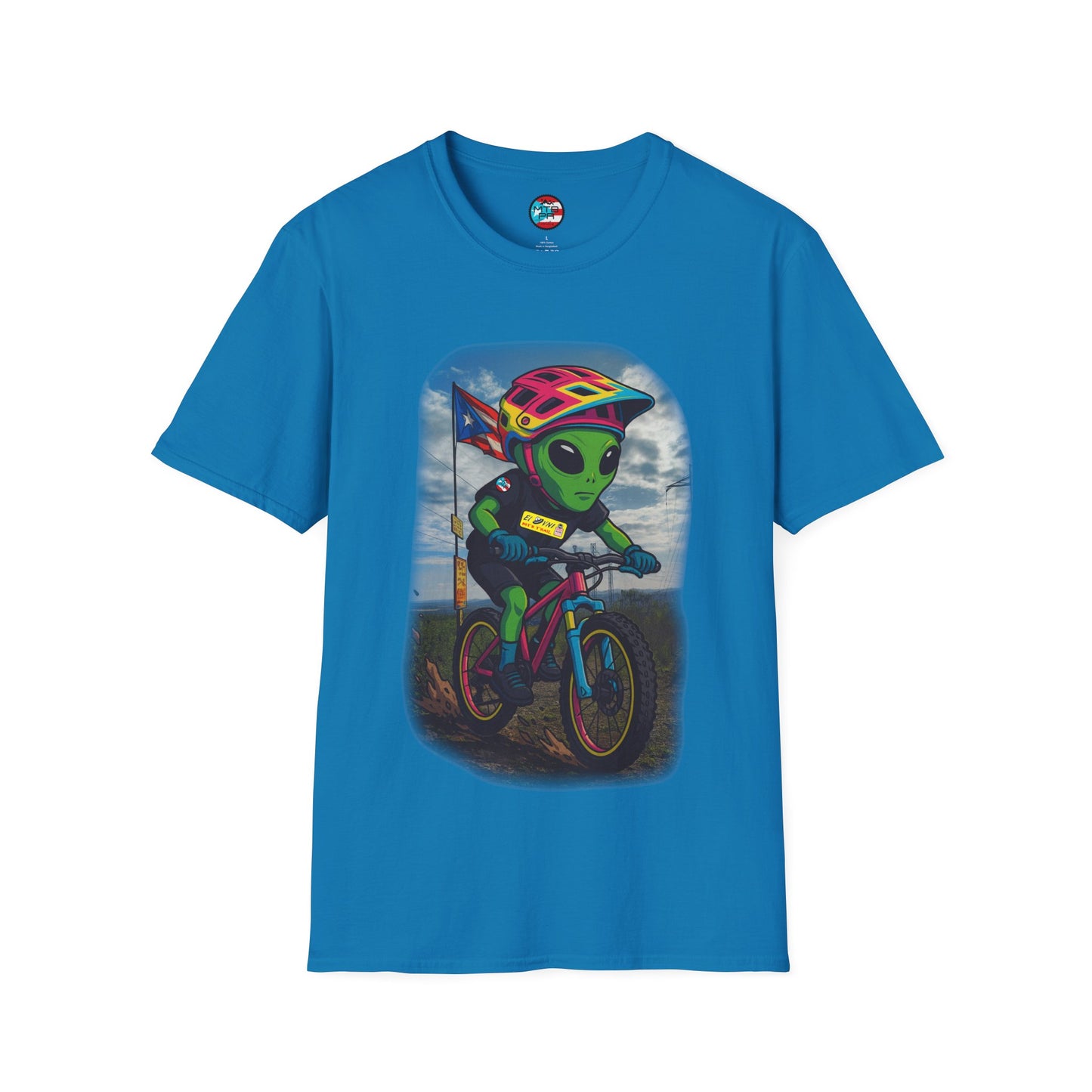 "Ride The Everest" - El Ovni MTB - MTB PR TRAILS - Unisex Softstyle T-Shirt