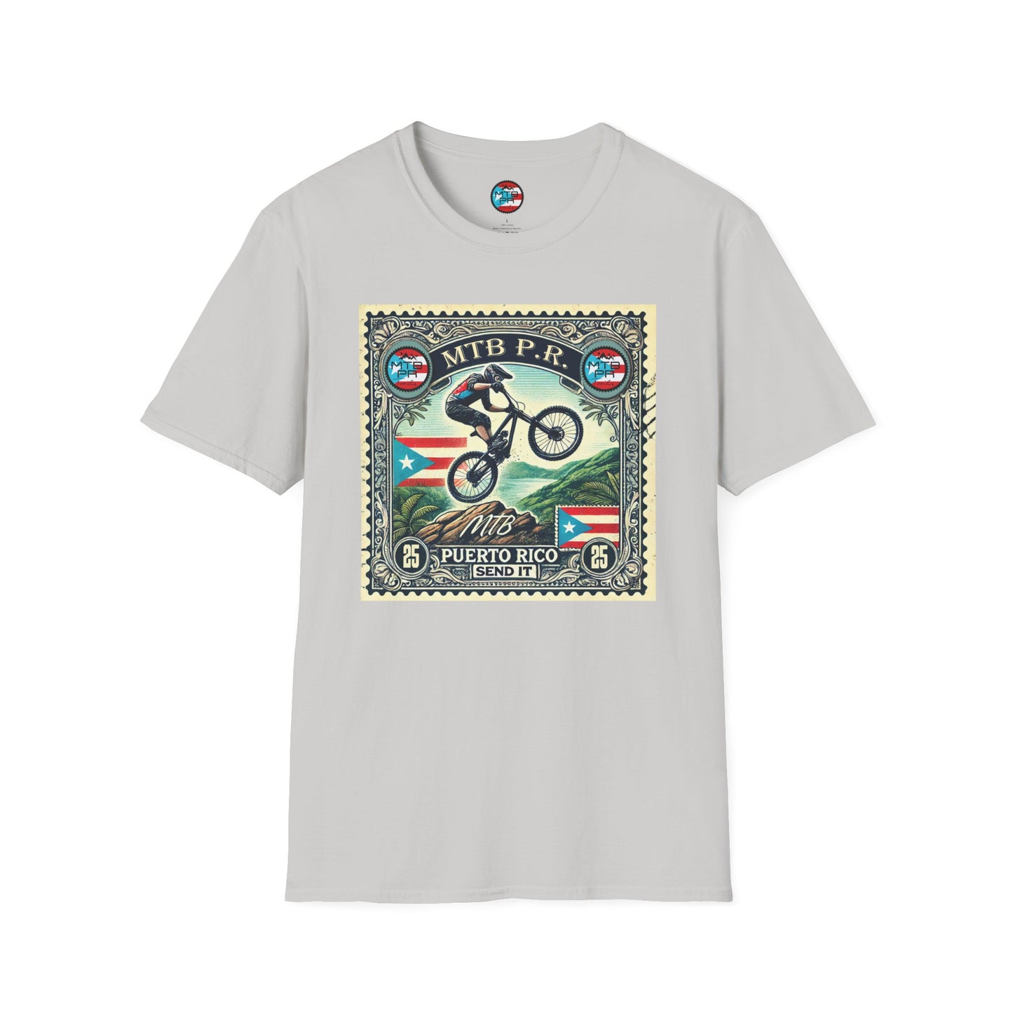 Sello MTB PR - MTB Trails - Unisex Softstyle T-Shirt