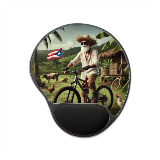 Mouse Pad With Wrist Rest - El Jibaro MTB