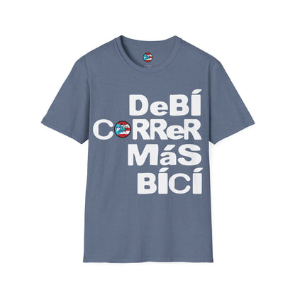DeBI CoRReR MaS BICI - White - MTB PR TRAILS - Unisex Softstyle T-Shirt