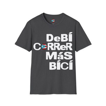 DeBI CoRReR MaS BICI - White - MTB PR TRAILS - Unisex Softstyle T-Shirt