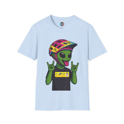 El Ovni Rockero - El Ovni MTB - MTB PR TRAILS - Unisex Softstyle T-Shirt