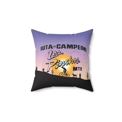 Los Pinchos MTB - OG - Spun Polyester Square Pillow