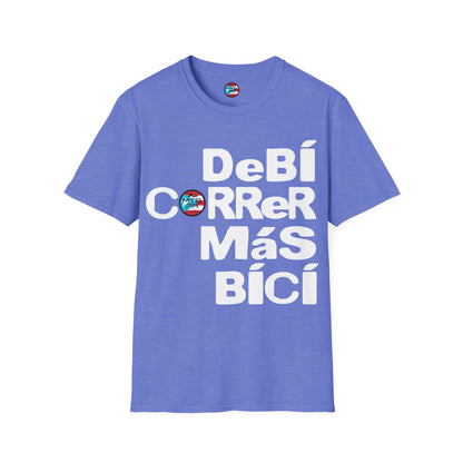 DeBI CoRReR MaS BICI - White - MTB PR TRAILS - Unisex Softstyle T-Shirt