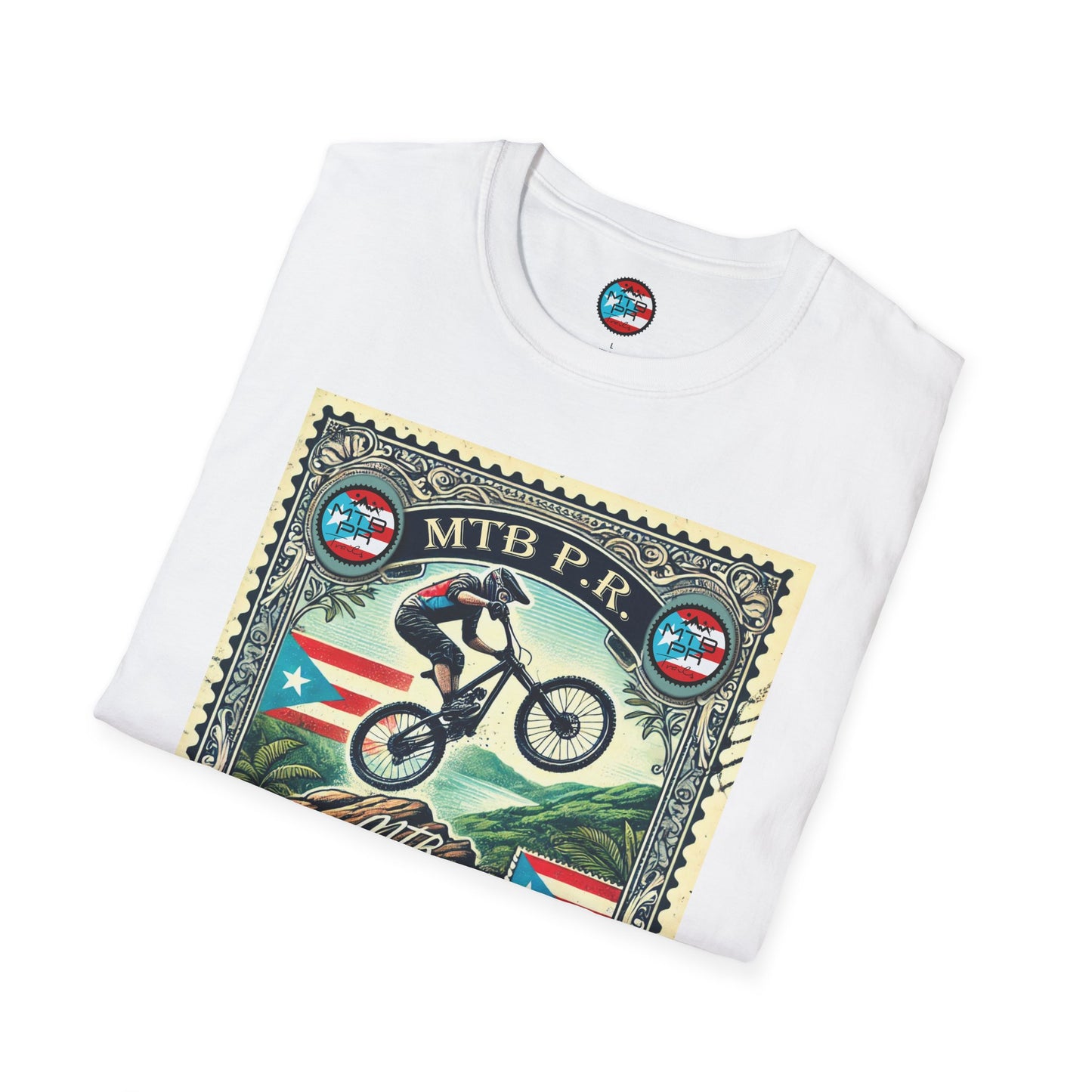 Sello MTB PR - MTB Trails - Unisex Softstyle T-Shirt