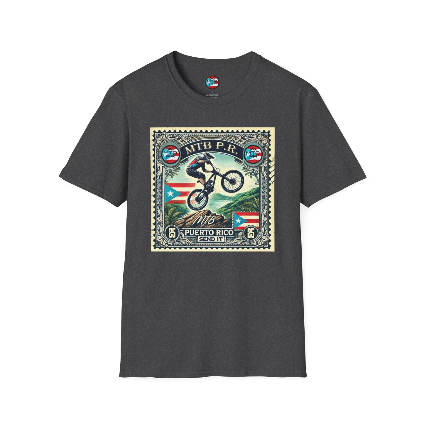 Sello MTB PR - MTB Trails - Unisex Softstyle T-Shirt