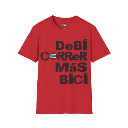 DeBI CoRReR MaS BICI - Black - MTB PR TRAILS - Unisex Softstyle T-Shirt