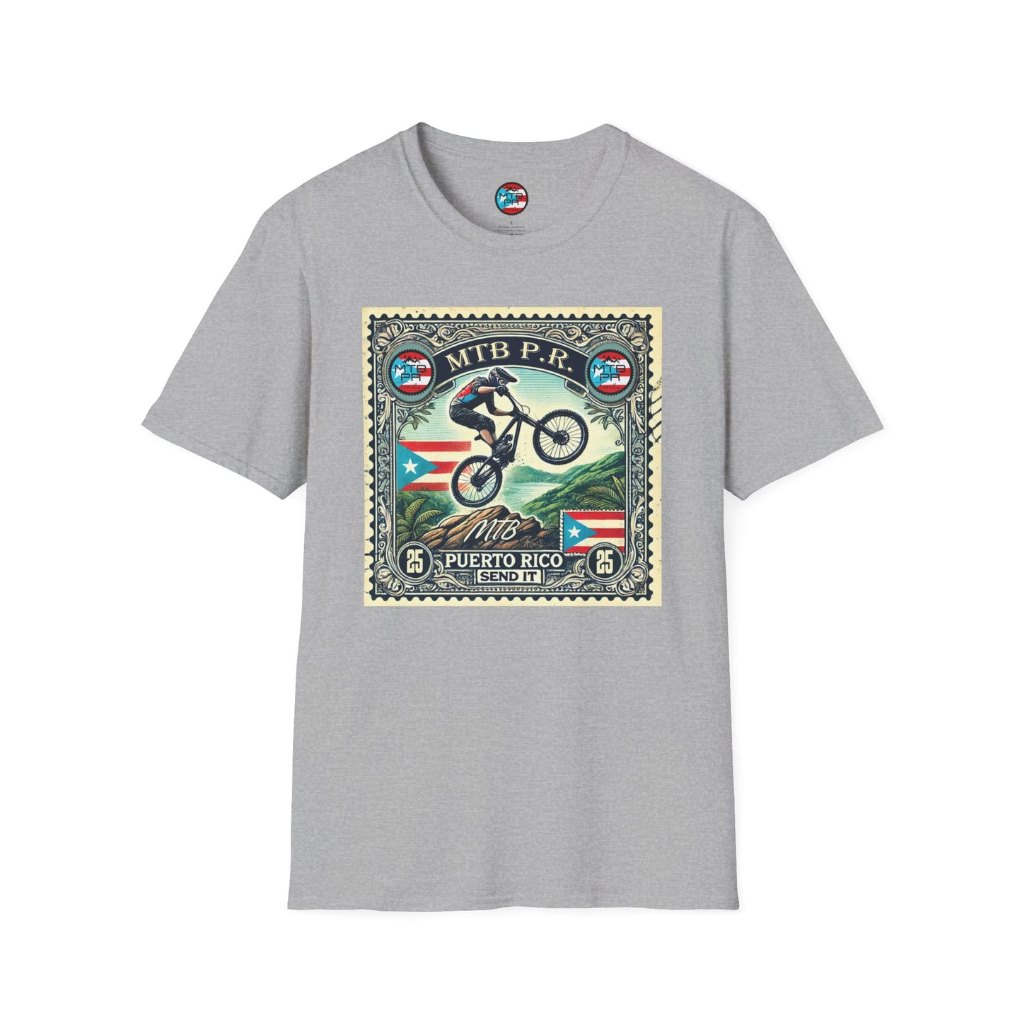 Sello MTB PR - MTB Trails - Unisex Softstyle T-Shirt