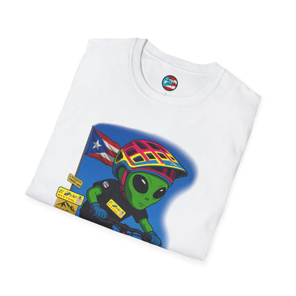 "Ride The Everest 2 " - El Ovni MTB - MTB PR TRAILS - Unisex Softstyle T-Shirt