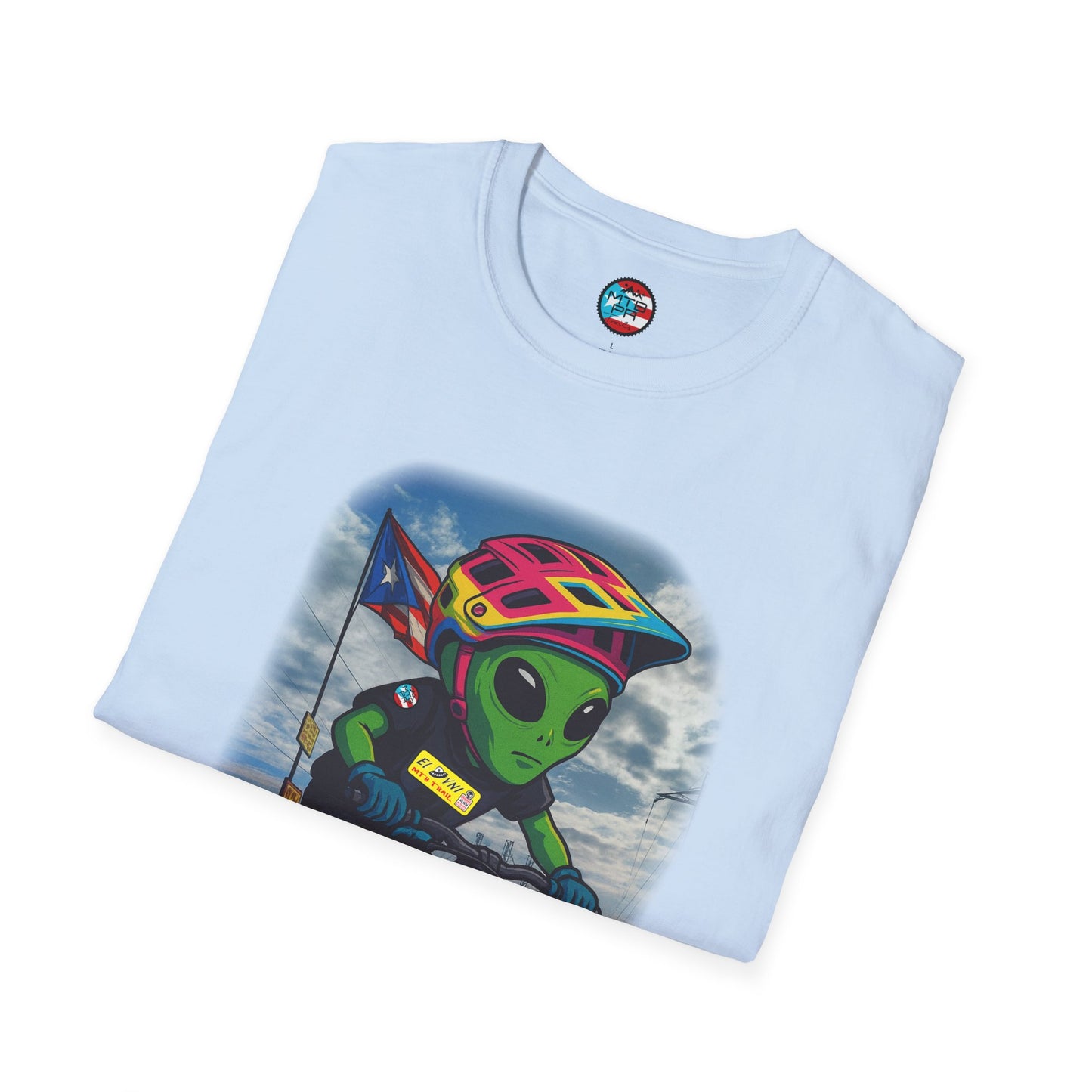 "Ride The Everest" - El Ovni MTB - MTB PR TRAILS - Unisex Softstyle T-Shirt