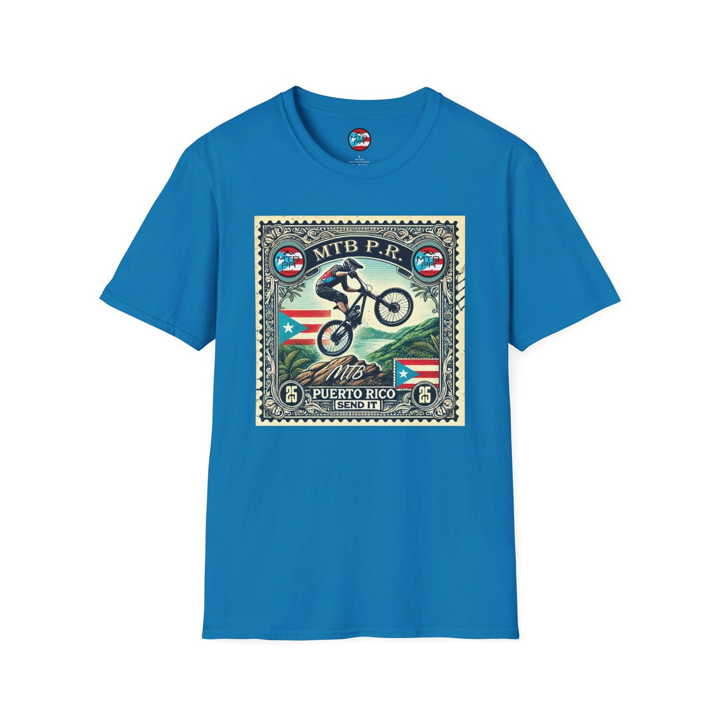 Sello MTB PR - MTB Trails - Unisex Softstyle T-Shirt