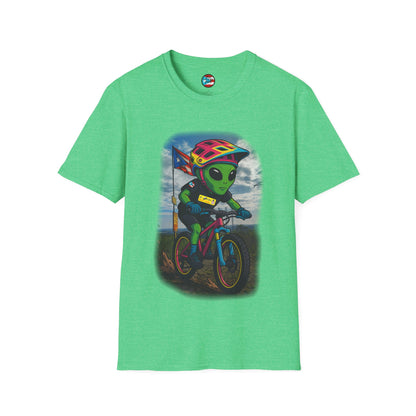 "Ride The Everest" - El Ovni MTB - MTB PR TRAILS - Unisex Softstyle T-Shirt
