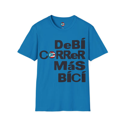 DeBI CoRReR MaS BICI - Black - MTB PR TRAILS - Unisex Softstyle T-Shirt