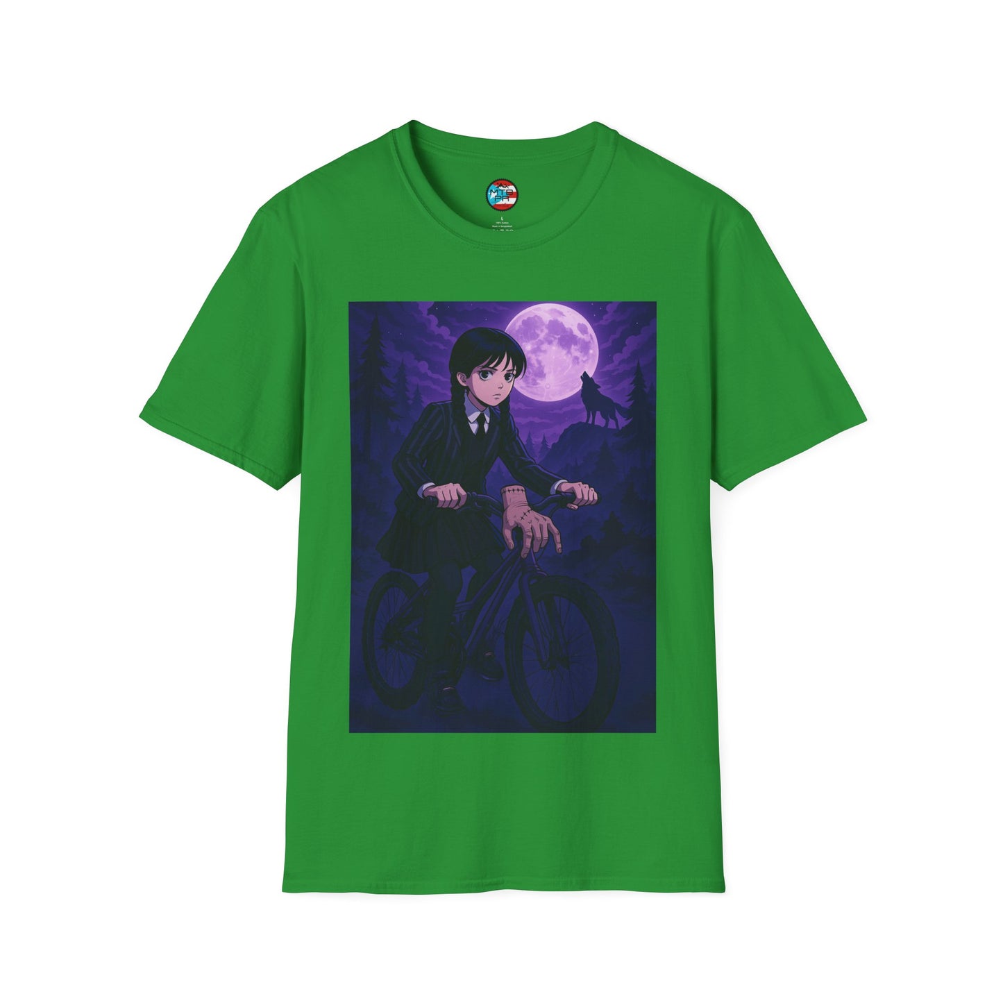 Merlina en MTB - MTB PR TRAILS - Unisex Softstyle T-Shirt