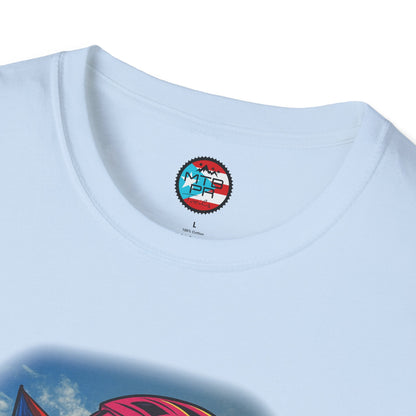 "Ride The Everest" - El Ovni MTB - MTB PR TRAILS - Unisex Softstyle T-Shirt