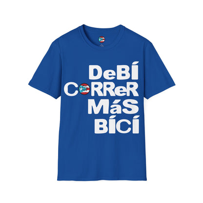 DeBI CoRReR MaS BICI - White - MTB PR TRAILS - Unisex Softstyle T-Shirt