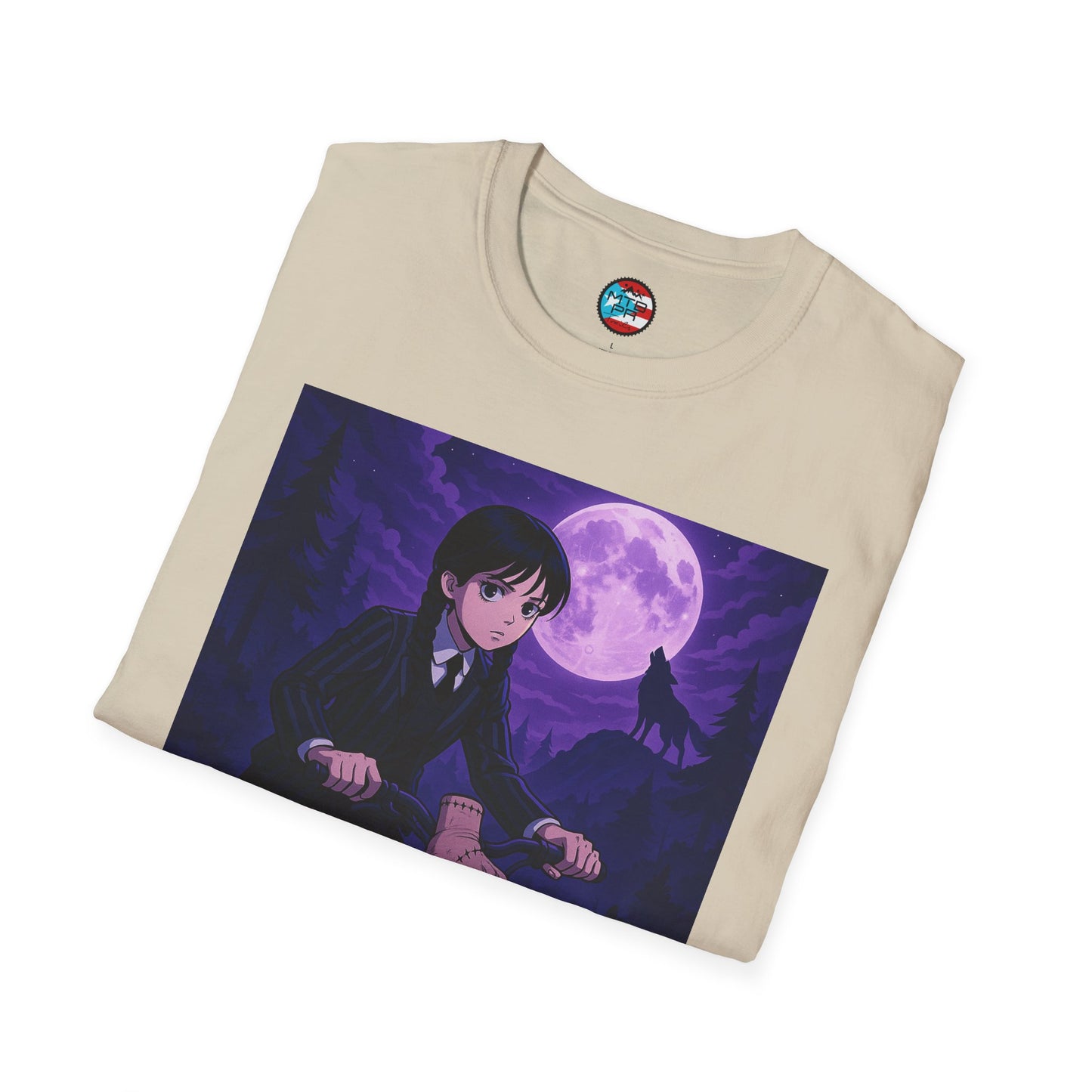 Merlina en MTB - MTB PR TRAILS - Unisex Softstyle T-Shirt