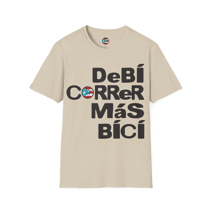 DeBI CoRReR MaS BICI - Black - MTB PR TRAILS - Unisex Softstyle T-Shirt