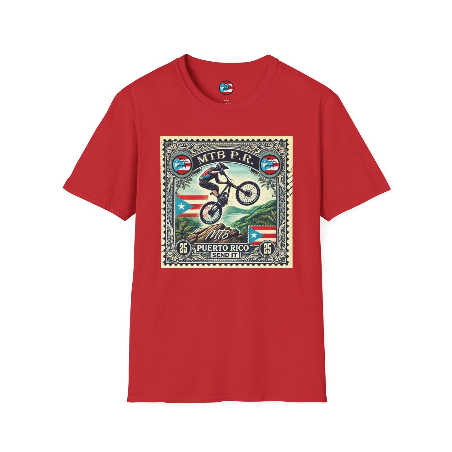Sello MTB PR - MTB Trails - Unisex Softstyle T-Shirt
