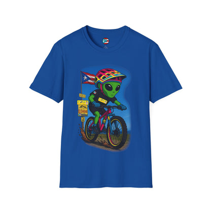 "Ride The Everest 2 " - El Ovni MTB - MTB PR TRAILS - Unisex Softstyle T-Shirt